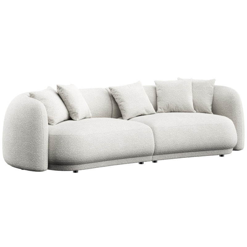 Ayvori sofa by Dantone Home 3D Model .c4d .max .obj .3ds .fbx .stl .blend
