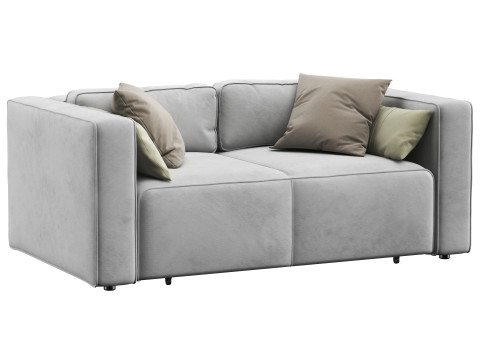 Aront mini straight sofa by Divanru Model 3D