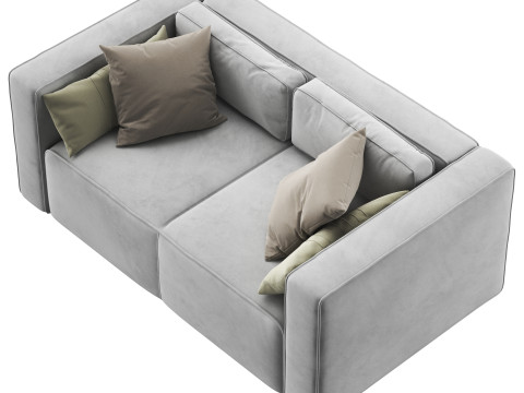Aront mini straight sofa by Divanru Model 3D