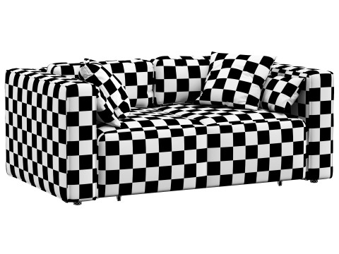 Aront mini straight sofa by Divanru Model 3D