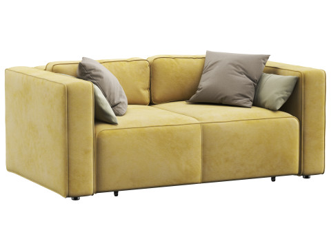 Aront mini straight sofa by Divanru Model 3D