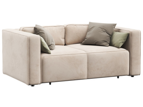 Aront mini straight sofa by Divanru Model 3D