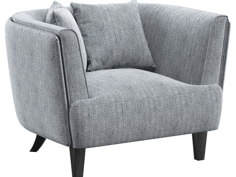 Lazio armchair by Dantone Home 3D Model