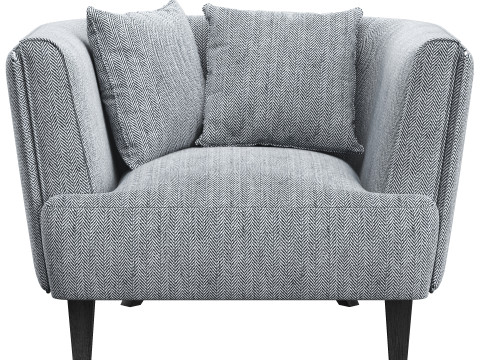 Lazio armchair by Dantone Home 3D Model
