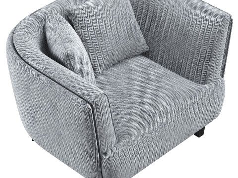 Lazio armchair by Dantone Home 3D Model