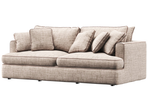 Duomo two seater sofa by Dantone Home Modèle 3D