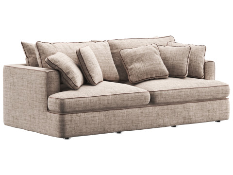 Duomo two seater sofa by Dantone Home 3D Model