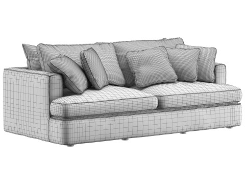 Duomo two seater sofa by Dantone Home 3D Model