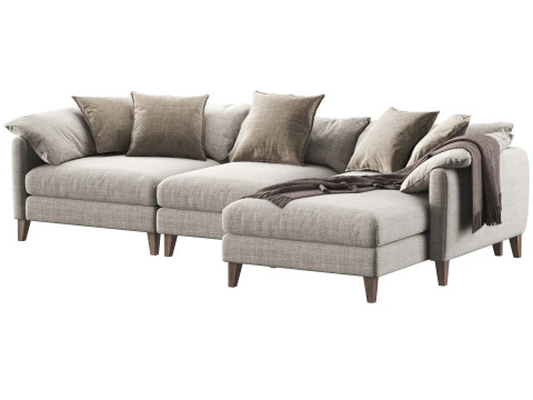 Модульний кутовий диван Brera від Dantone Home 3D Модель