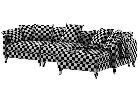 Brera modular corner sofa by Dantone Home 3D Model
