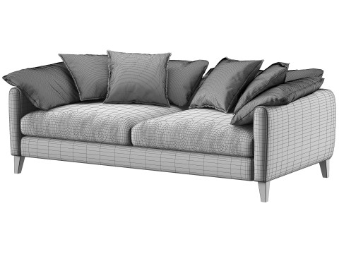 Brera two-seater sofa by Dantone Home 3D Model