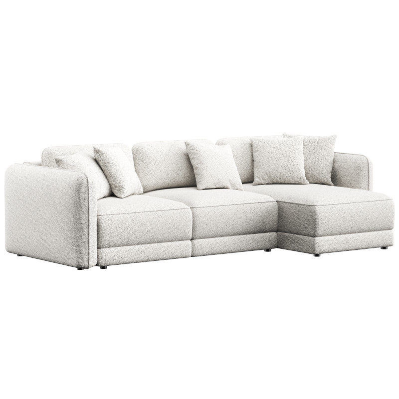 Marley folding corner sofa by Dantone Home Model 3D .c4d .max .obj .3ds .fbx .stl .blend