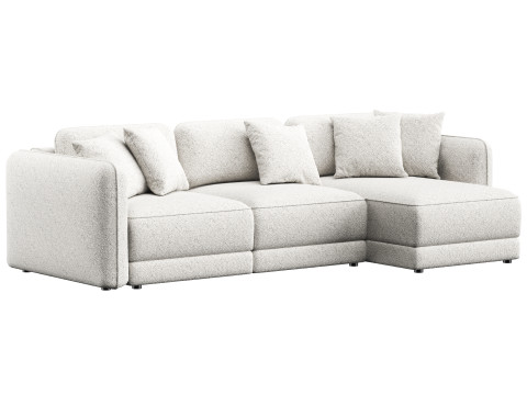 Marley folding corner sofa by Dantone Home 3D मॉडल