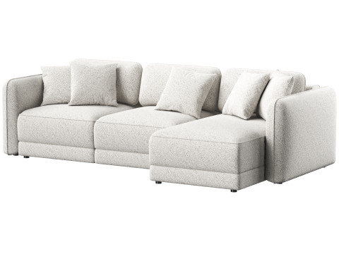 Marley folding corner sofa by Dantone Home Model 3D
