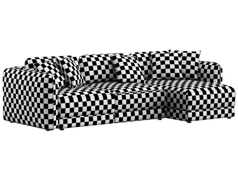 Marley folding corner sofa by Dantone Home Model 3D