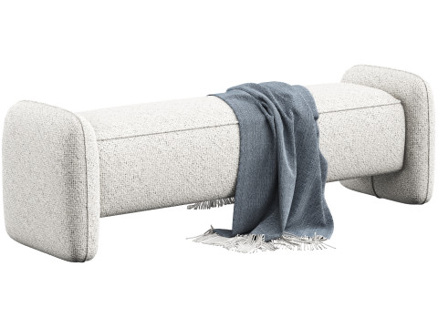 Marley bench 163 cm by Dantone Home 3D Model