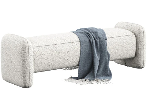 Banco Marley 163 cm de Dantone Home Modelo 3D