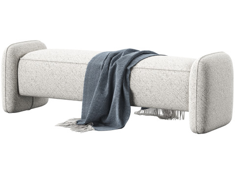Marley bench 163 cm by Dantone Home 3D Model
