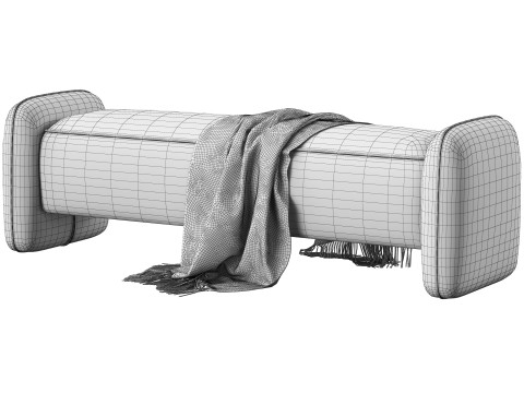 Marley bench 163 cm by Dantone Home 3D Model