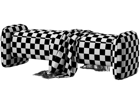 Marley bench 163 cm by Dantone Home 3D Model