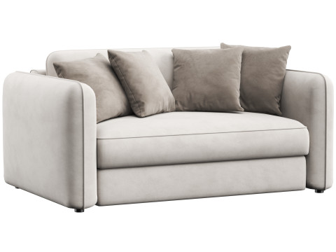 Marley sofa straight folding small by Dantone Home 3D 模型