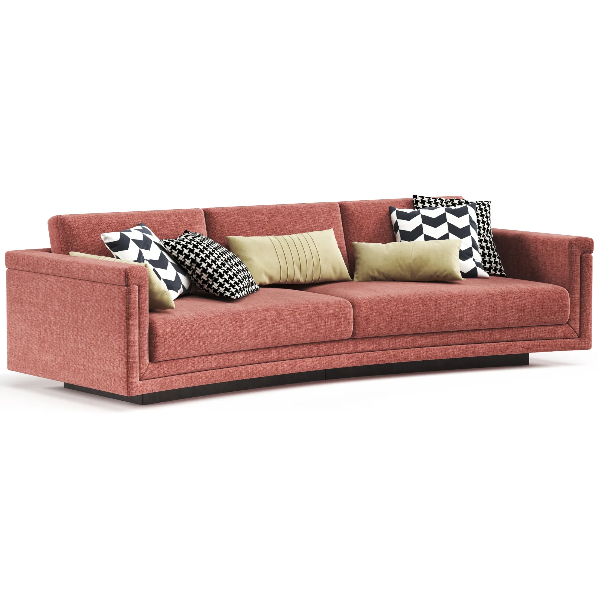 Elisabeth curve sofa 280 Marta Sala 3D Model .c4d .max .obj .3ds .fbx .stl .blend 