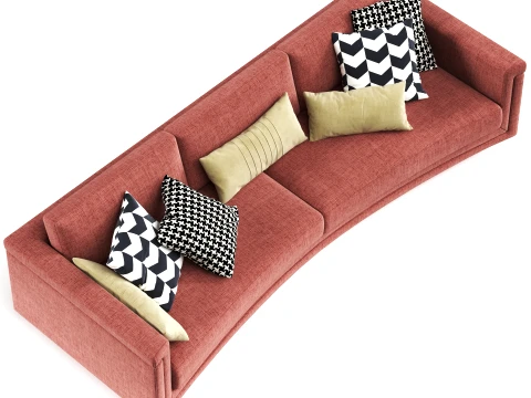 Elisabeth curve sofa 280 Marta Sala 3D Model