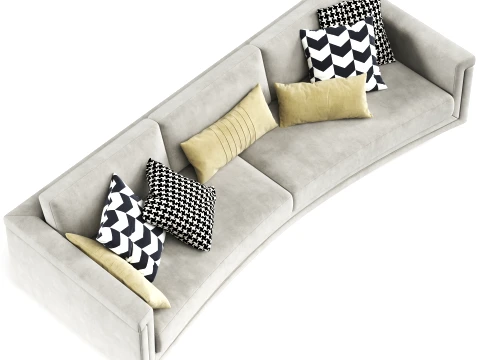 Elisabeth curve sofa 280 Marta Sala 3D Model