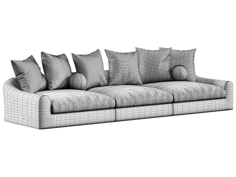 Jennifer 3-Piece Modular Sofa by Restoration Hardware 3D Model