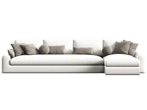 Jennifer right arm chaise sectional Sofa by Restoration Hardware 3D Model