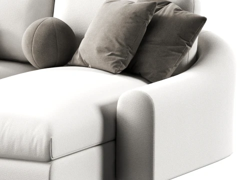 Jennifer right arm chaise sectional Sofa by Restoration Hardware 3D Model