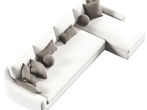 Jennifer right arm chaise sectional Sofa by Restoration Hardware 3D Model