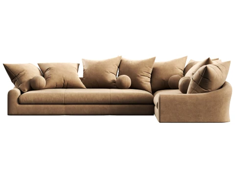 Jennifer leather right arm L sectional Sofa by Restoration Hardware 3D Model