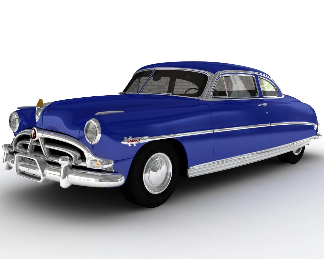1952 hudson hornet 3D Model .c4d .max .obj .3ds .fbx .stl .blend 