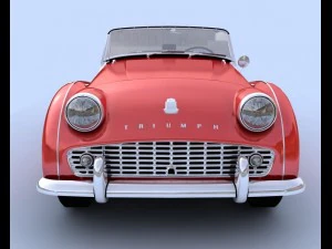 triumph tr3b 1962 3D Model