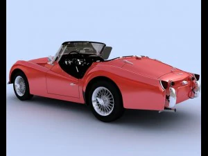 triumph tr3b 1962 3D Model