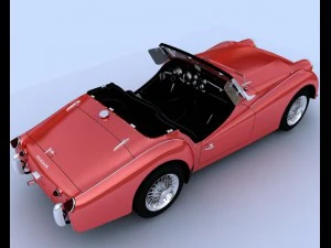 triumph tr3b 1962 3D Model