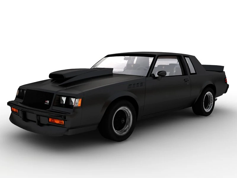 别克gnx 3D 模型 .c4d .max .obj .3ds .fbx .stl .blend 