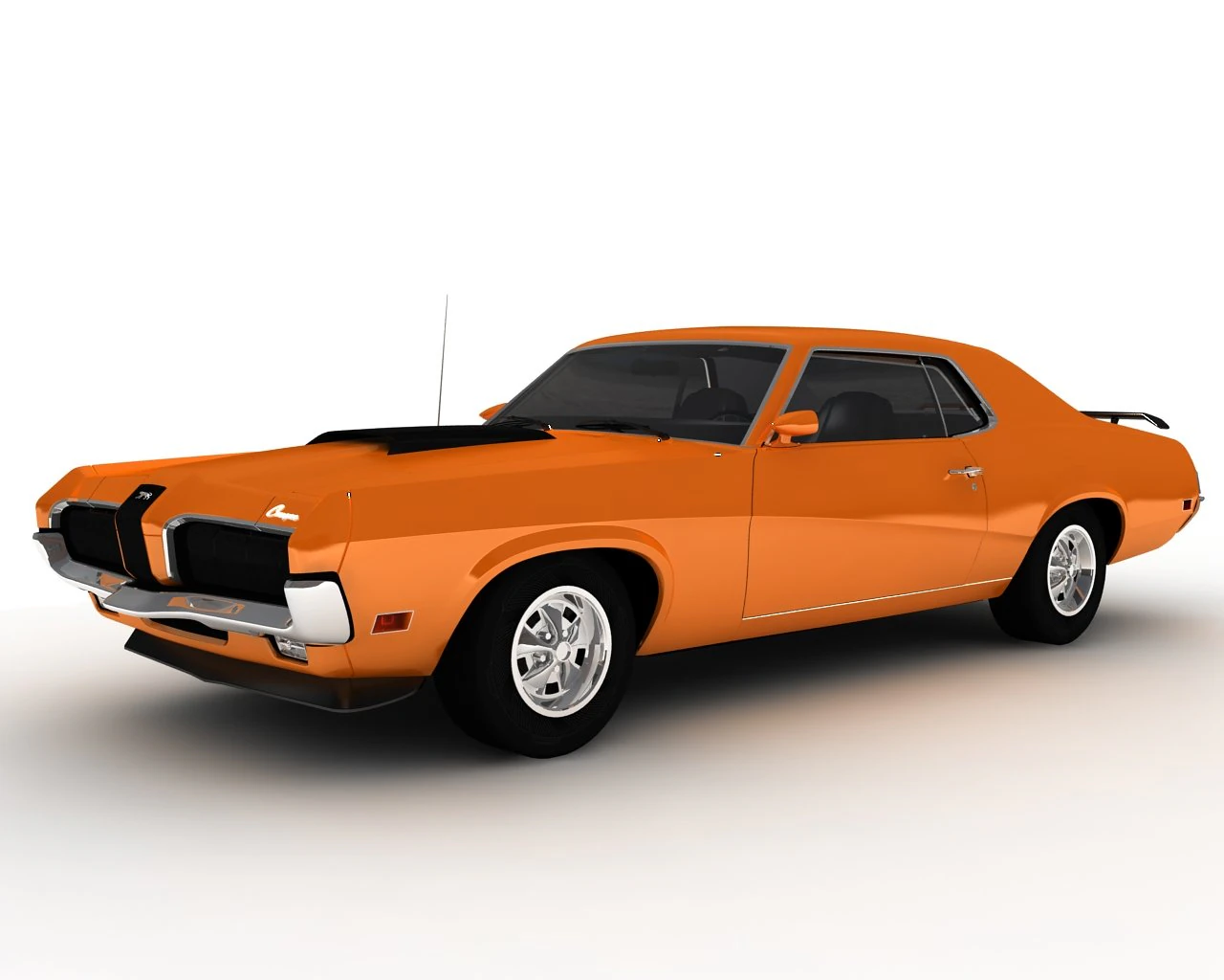 cougar eliminator 1970 3D Model .c4d .max .obj .3ds .fbx .stl .blend 