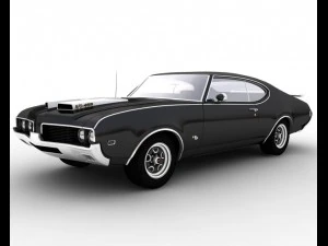 oldsmobile hurst a&ntilde;os 442 1969 Modelo 3D