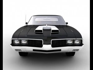 oldsmobile hurstolds 442 1969 3D Model