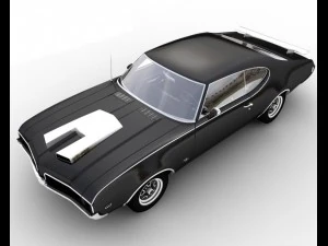 oldsmobile hurstolds 442 1969 3D Model