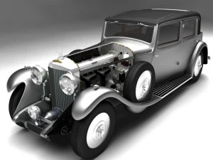 1931 bentley 8 litre 3D Model