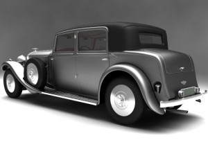 1931 bentley 8 litre 3D 模型