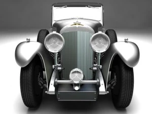 1931 bentley 8 litre 3D Model