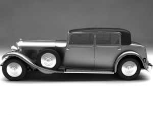 1931 bentley 8 litre 3D 模型