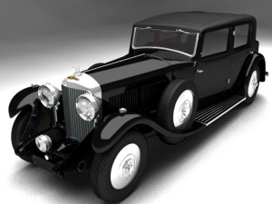 1931 bentley 8 litre 3D 模型