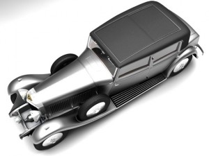 1931 bentley 8 litre 3D 模型