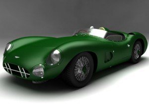 1958 aston martin dbr1 3D Model