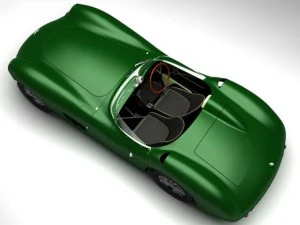 1958 aston martin dbr1 3D Model
